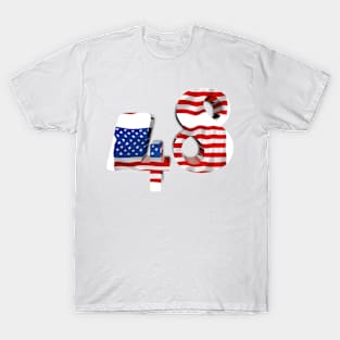 USA flag no. 48 T-Shirt